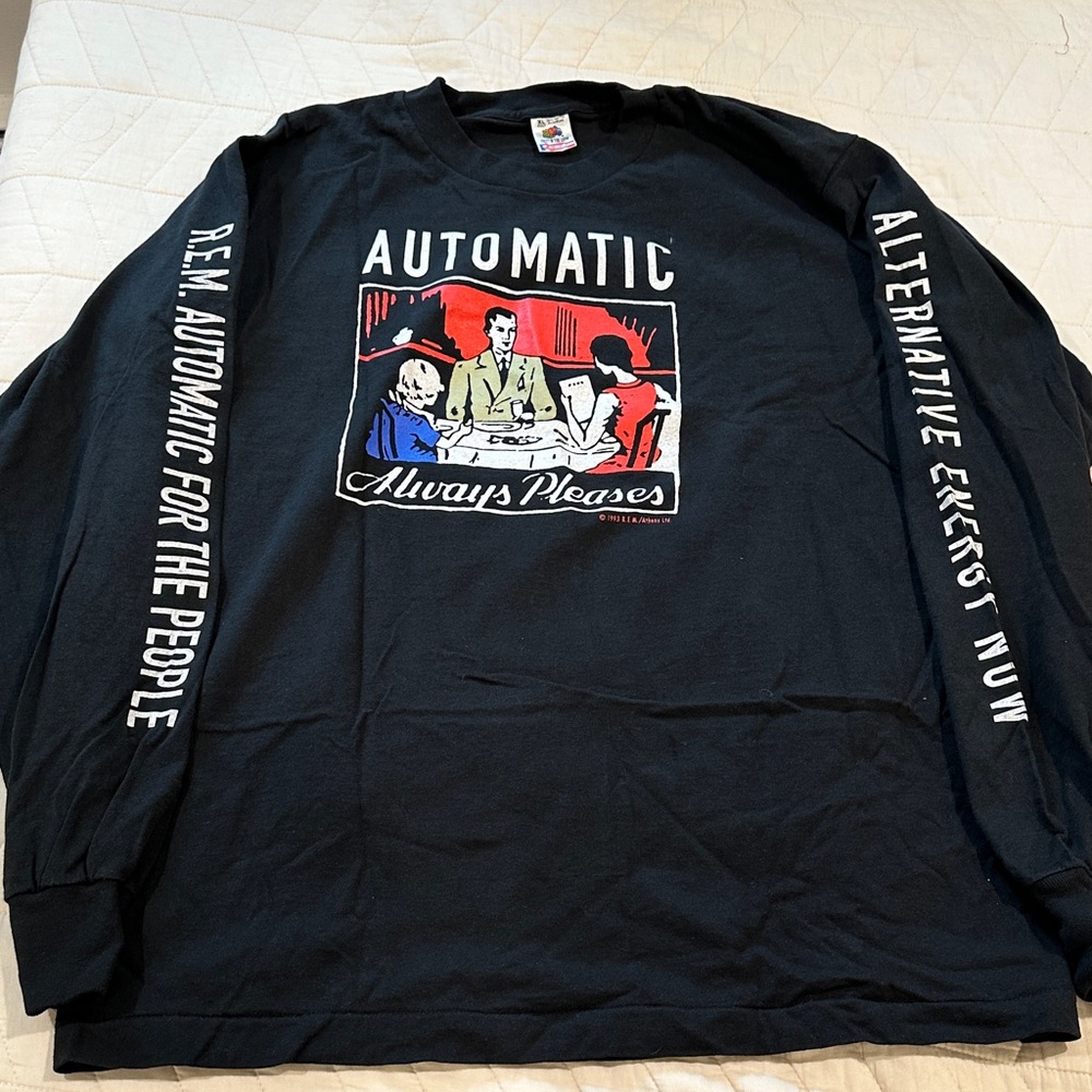 Ultra-Rare!!!! REM Original Automatic for the People tour 1993 concert T-Shirt